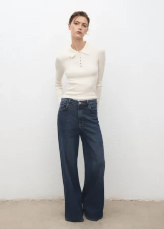 Ribovaný svetr s rolákem Ribovaný svetr s rolákem