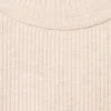 Ribované tričko s vysokým límcem Ribované tričko s vysokým límcem