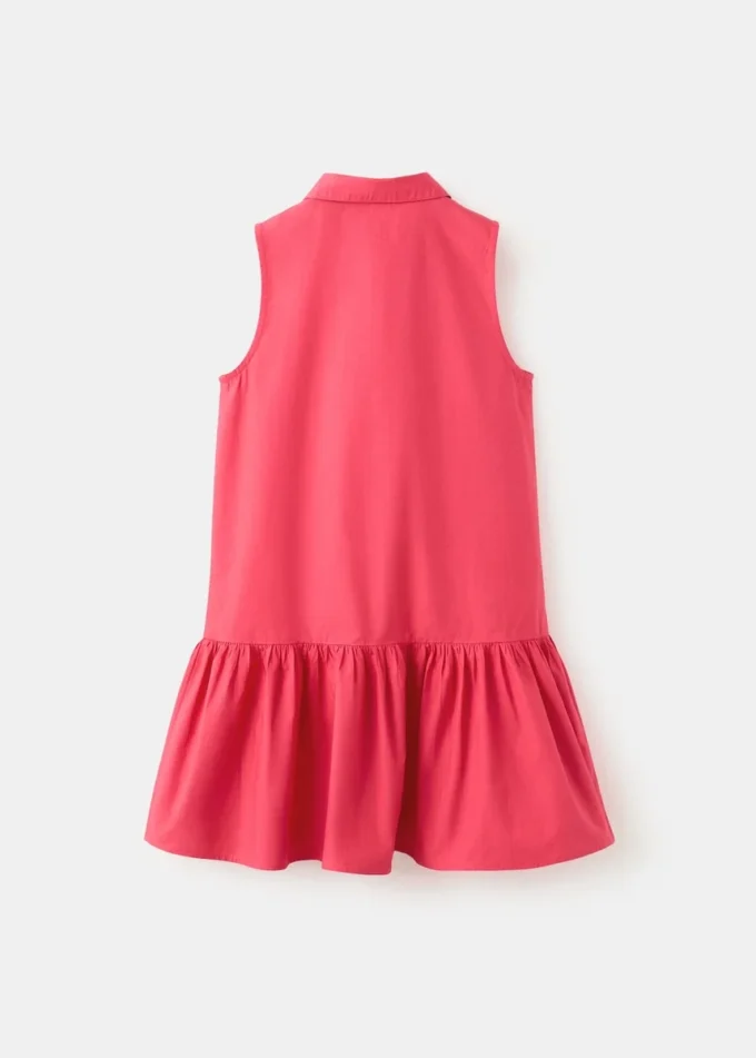Růžové šaty s volánky Růžové šaty s volánky