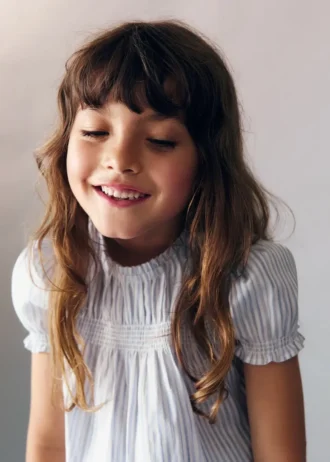 Růžová pruhovaná halenka