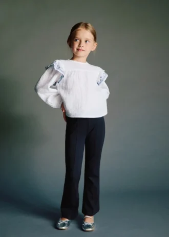 Růžová vyšívaná halenka