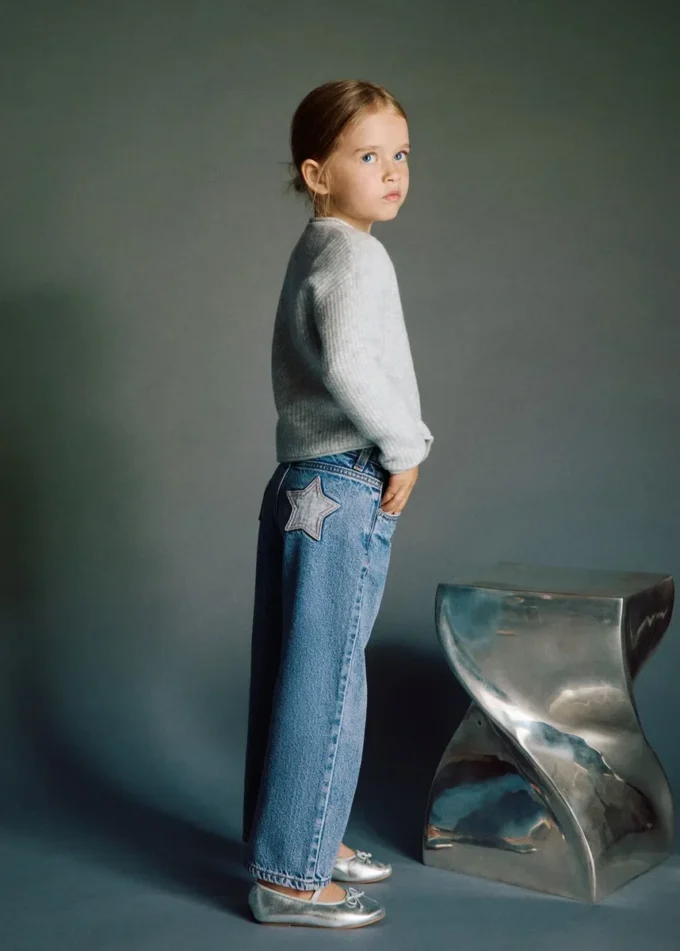 Rovné bavlněné džíny Rovné bavlněné džíny