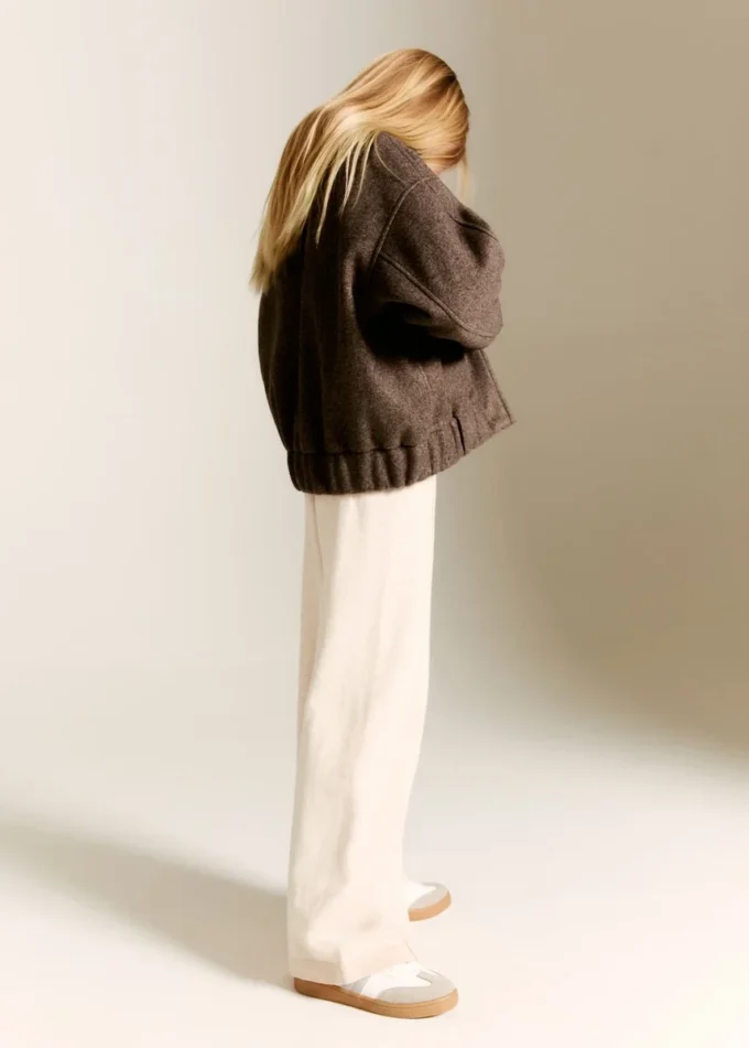 Rovné bavlněné kalhoty Rovné bavlněné kalhoty