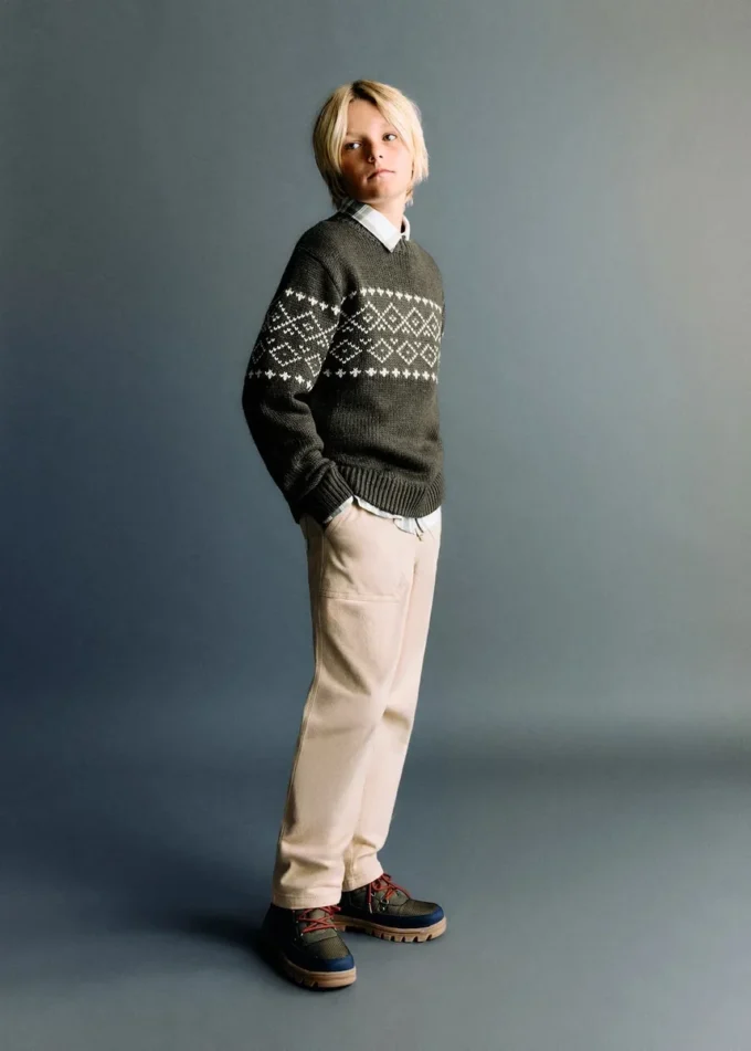 Rovné bavlněné kalhoty Rovné bavlněné kalhoty