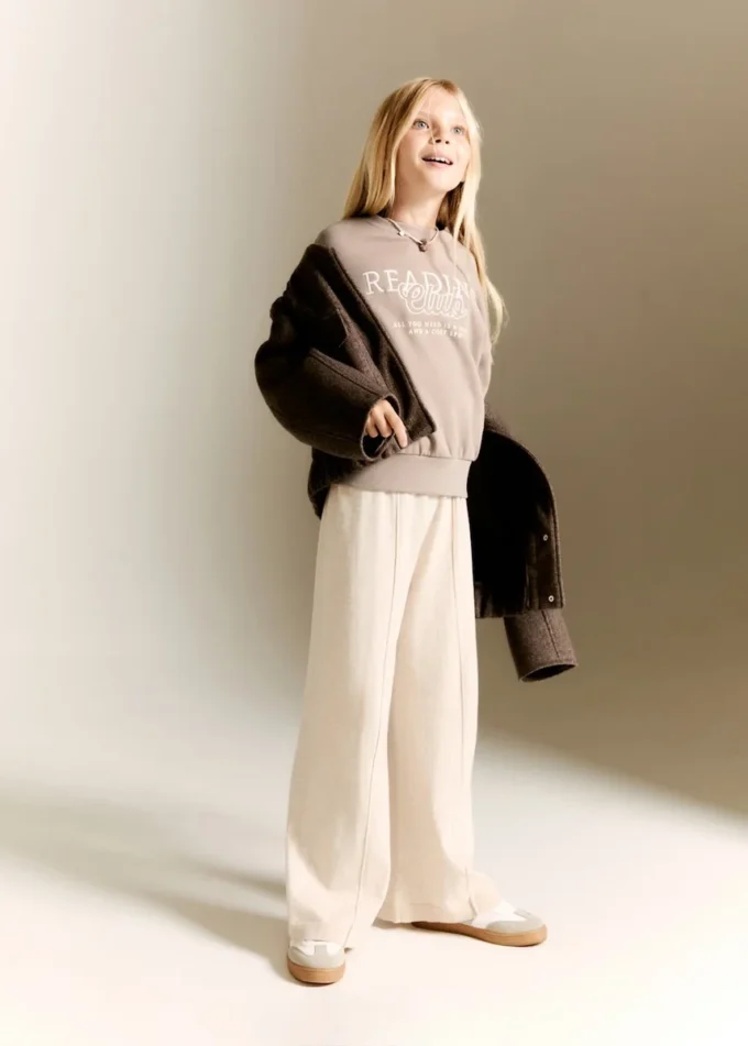 Rovné bavlněné kalhoty Rovné bavlněné kalhoty