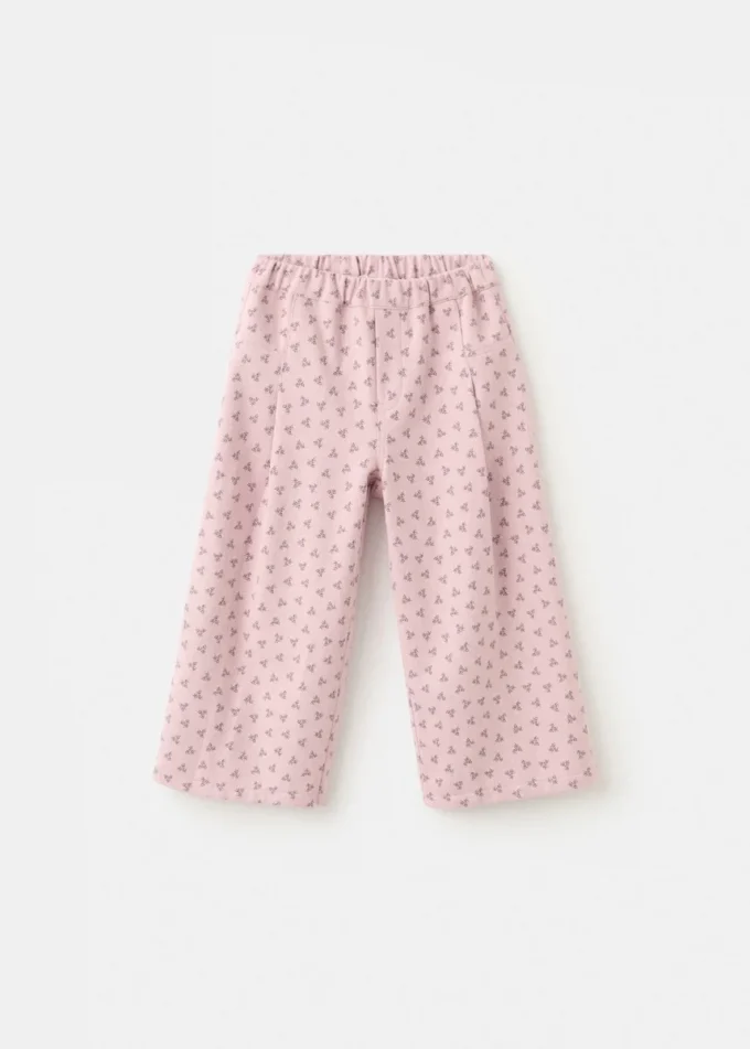 Rovné kalhoty s květinovým vzorem Rovné kalhoty s květinovým vzorem