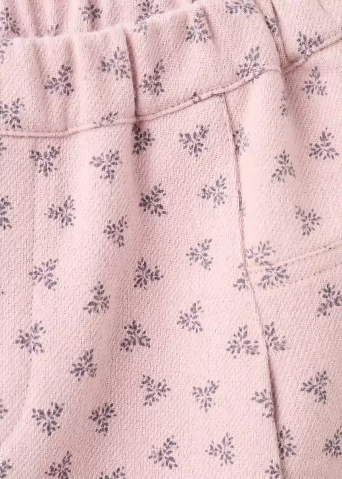 Rovné kalhoty s květinovým vzorem Rovné kalhoty s květinovým vzorem