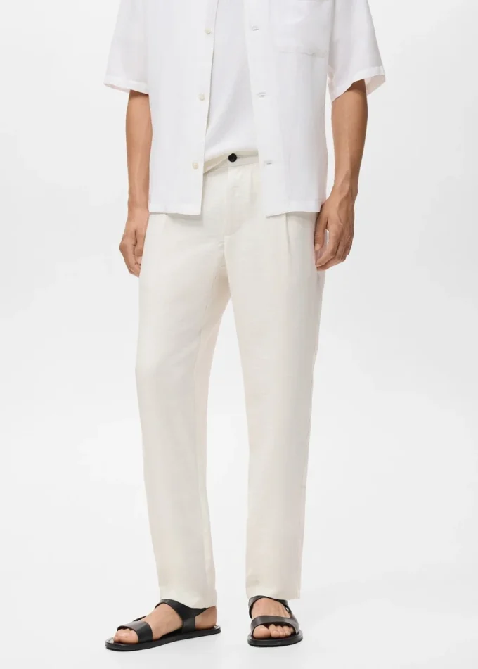 Rovné kalhoty s puky Rovné kalhoty s puky