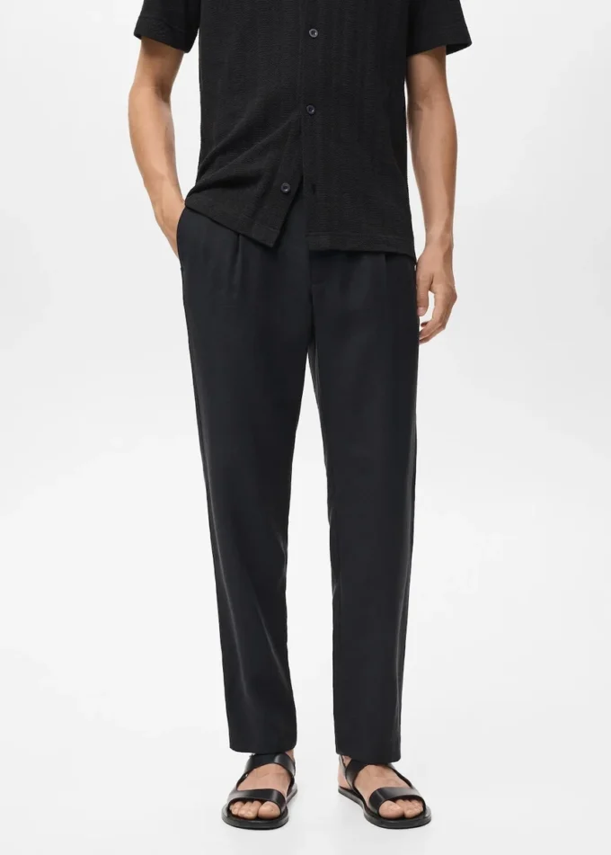 Rovné kalhoty s puky Rovné kalhoty s puky