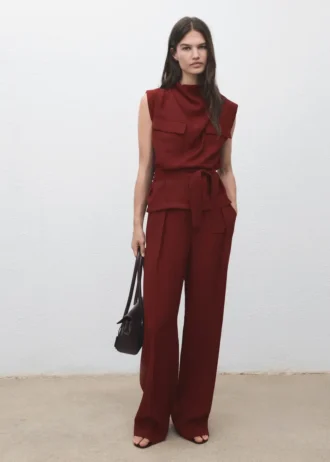 Rovné kalhoty s puky