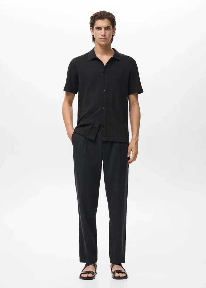 Rovné kalhoty s puky Rovné kalhoty s puky