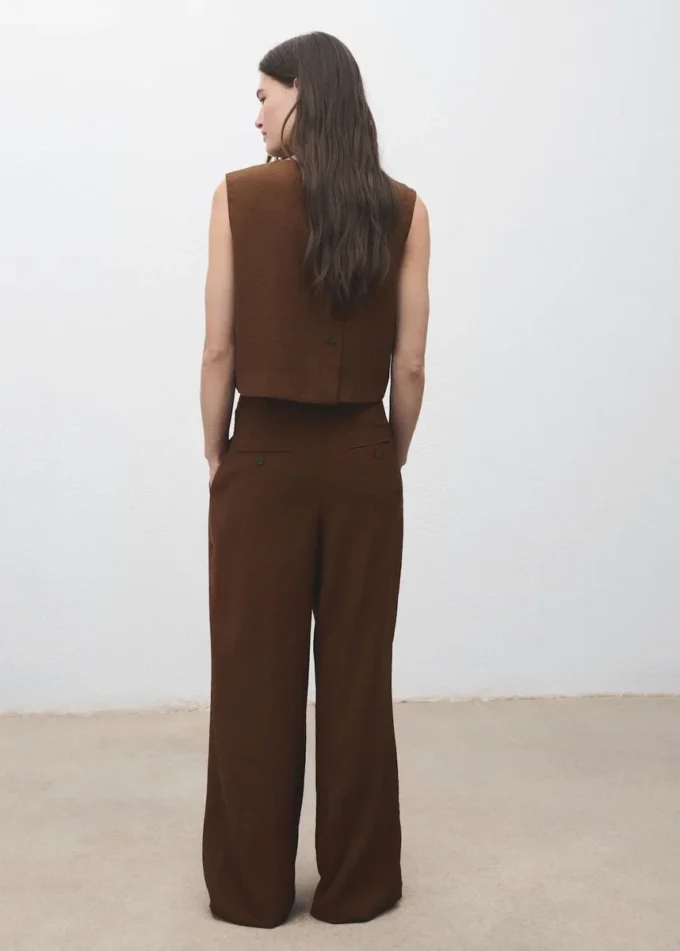 Rovné kalhoty s puky Rovné kalhoty s puky