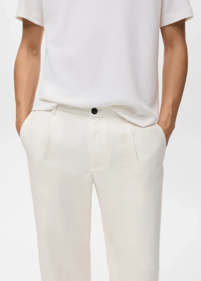 Rovné kalhoty s puky Rovné kalhoty s puky