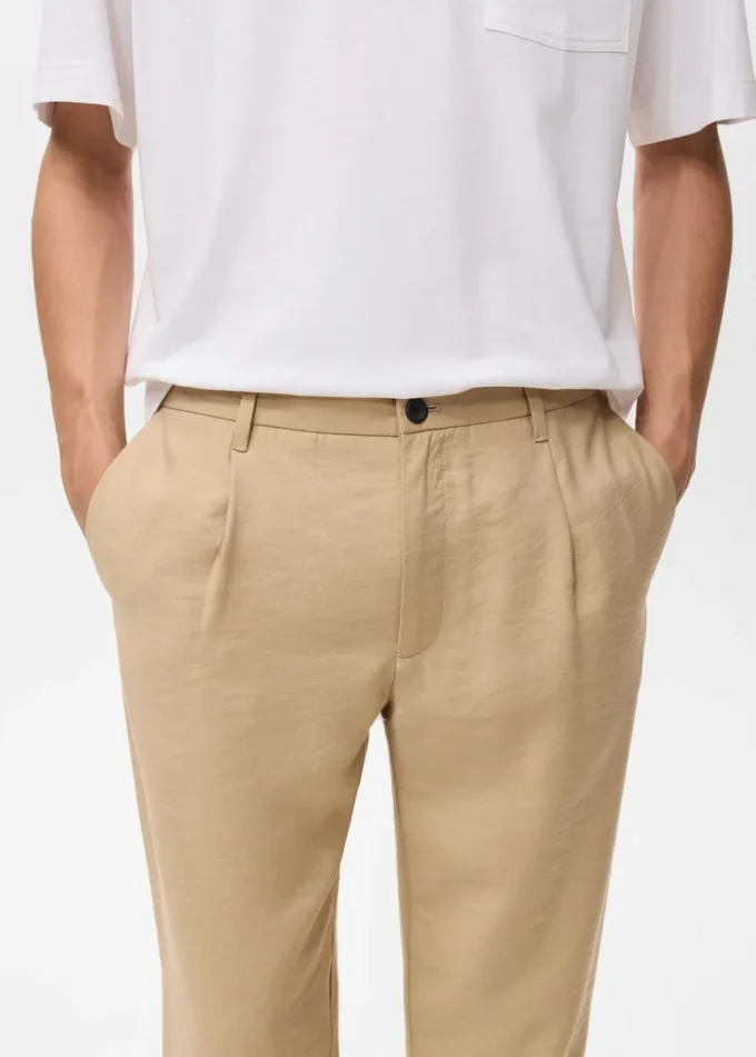 Rovné kalhoty s puky Rovné kalhoty s puky