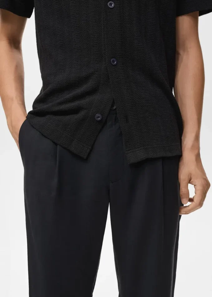 Rovné kalhoty s puky Rovné kalhoty s puky