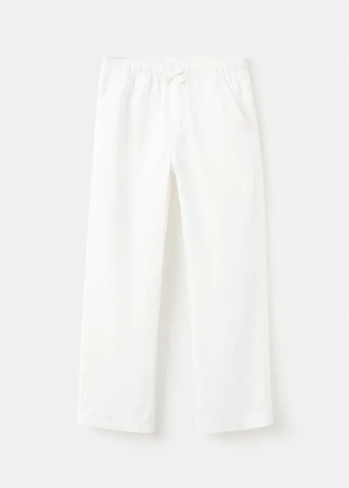 Rovné kalhoty ze směsi lnu Rovné kalhoty ze směsi lnu