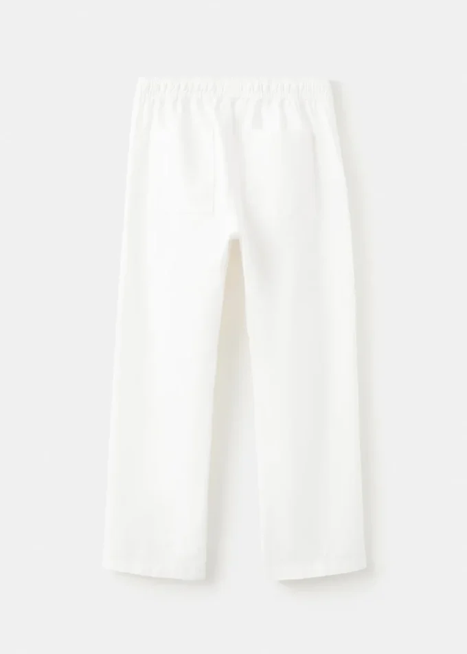 Rovné kalhoty ze směsi lnu Rovné kalhoty ze směsi lnu