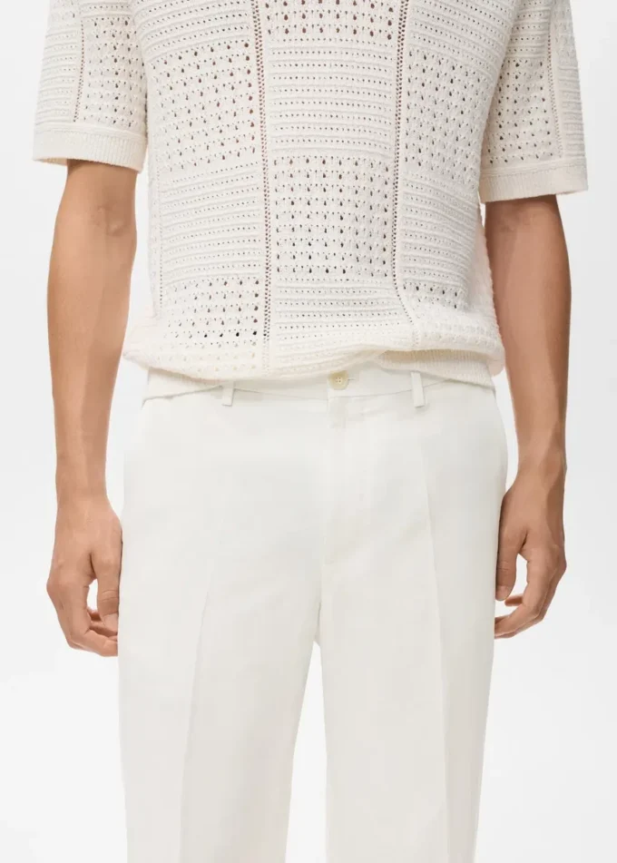 Rovné kalhoty ze směsi lnu a lyocellu Rovné kalhoty ze směsi lnu a lyocellu