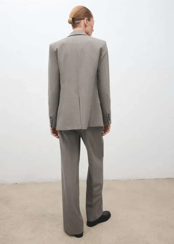 Rovné kalhoty ze směsi vlny Rovné kalhoty ze směsi vlny