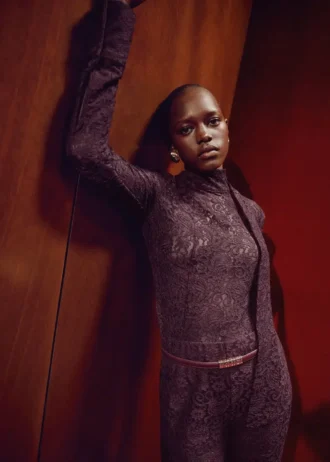 Rovné krajkové kalhoty