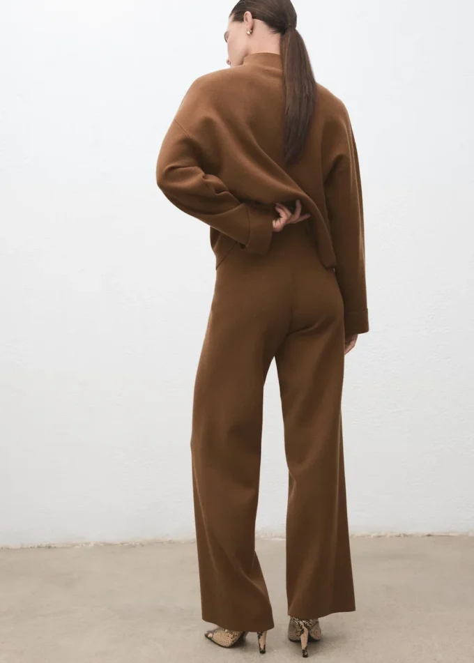 Rovné pletené kalhoty Rovné pletené kalhoty