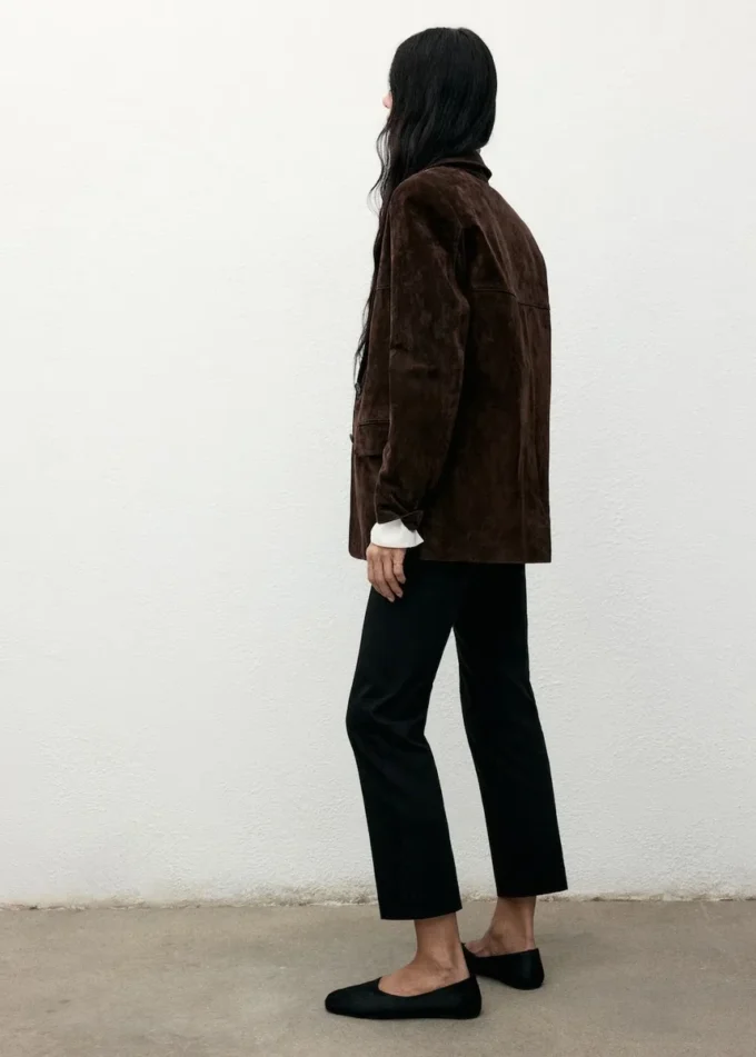 Rovný semišový blejzr Rovný semišový blejzr