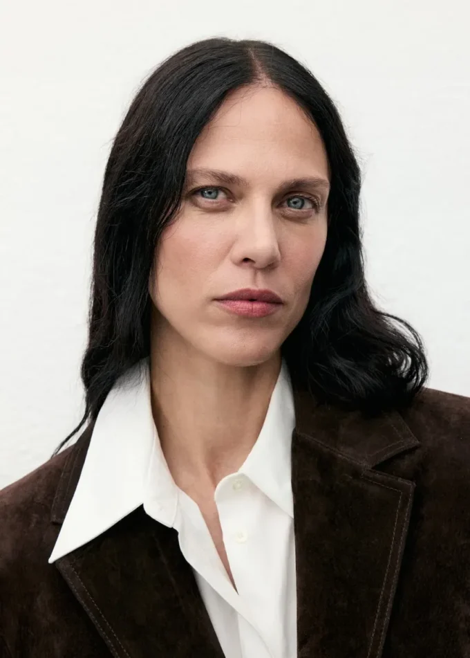 Rovný semišový blejzr Rovný semišový blejzr