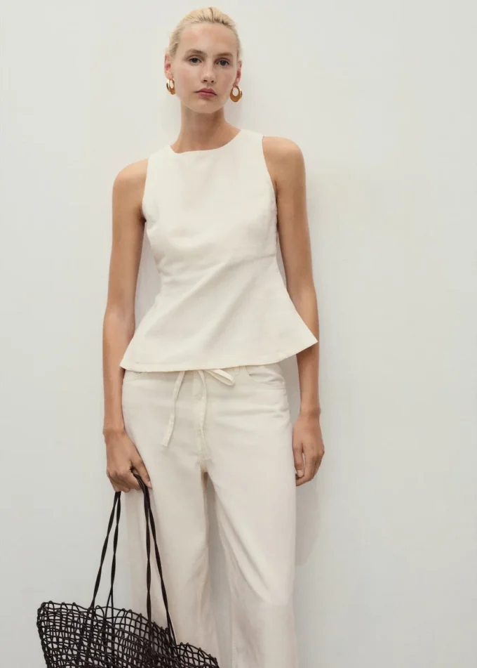 Rozšířený džínový top Rozšířený džínový top