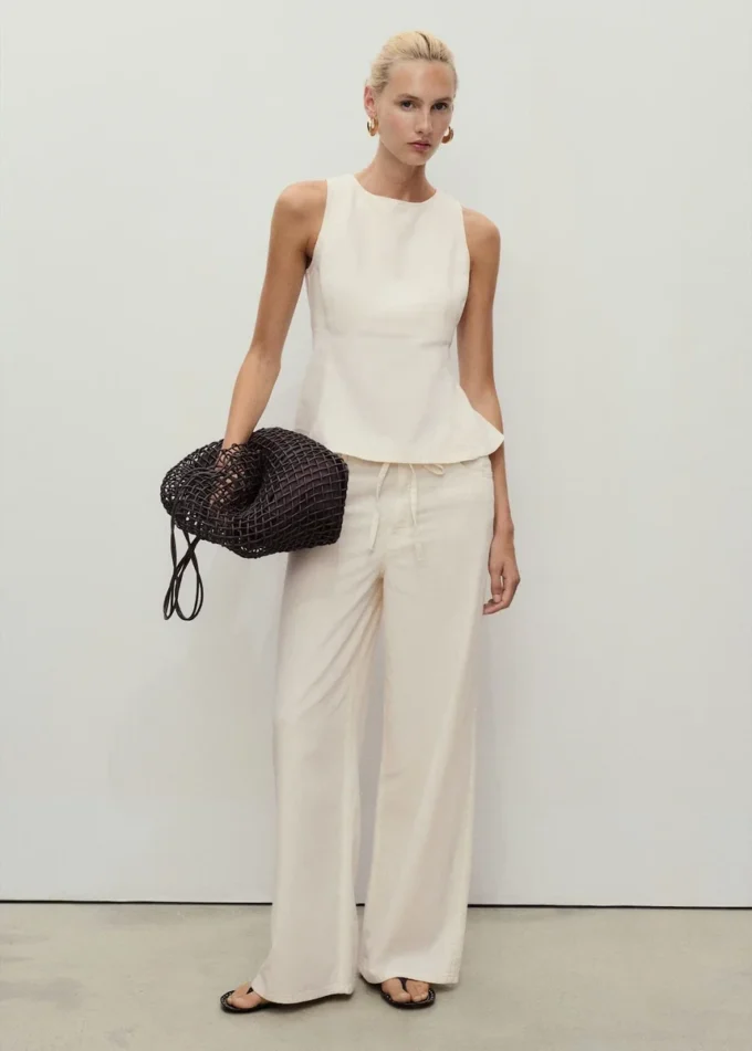 Rozšířený džínový top Rozšířený džínový top