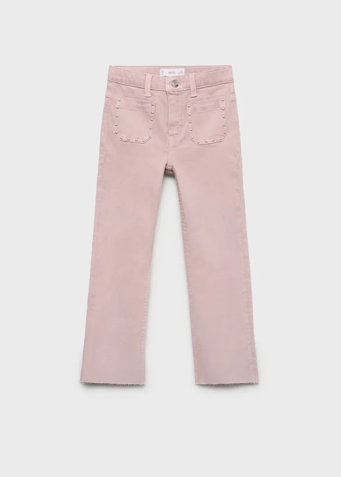 Rozšířené džíny s cvočky Rozšířené džíny s cvočky