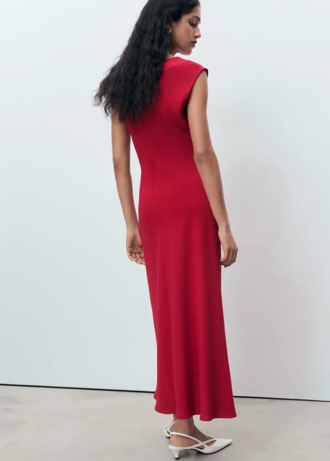 Ruchované midi šaty