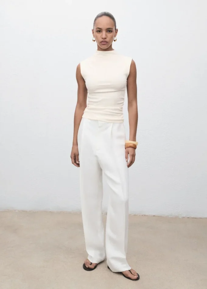 Ruchovaný přiléhavý top Ruchovaný přiléhavý top