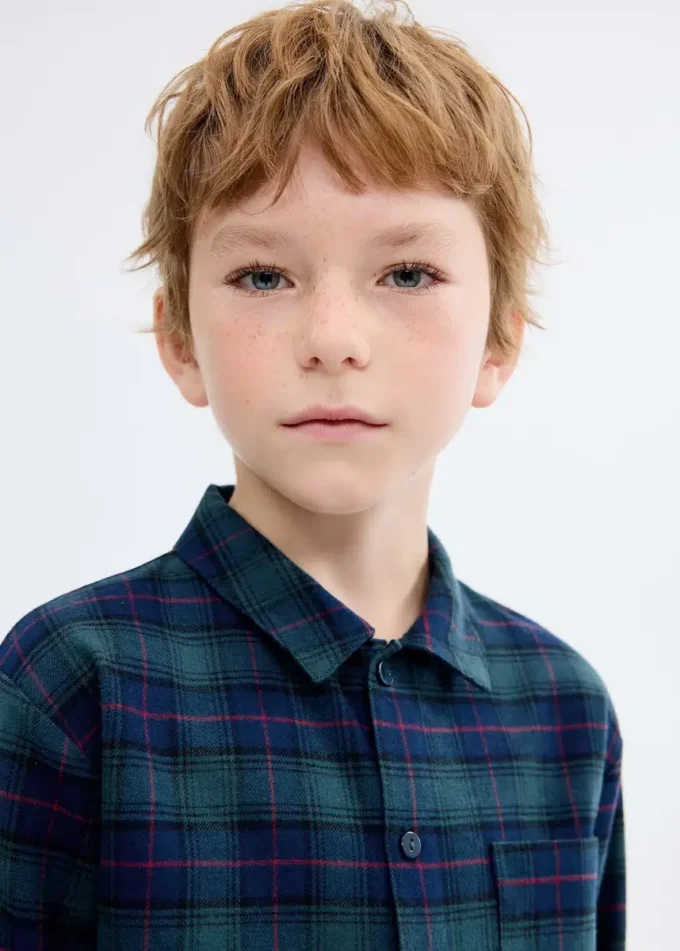 Sada dlouhých kostkovaných pyžam Sada dlouhých kostkovaných pyžam