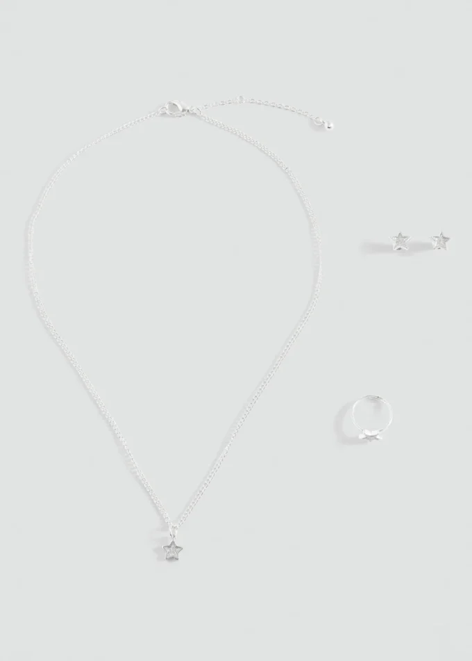 Sada obojku, náušnic a prstenu Sada obojku, náušnic a prstenu