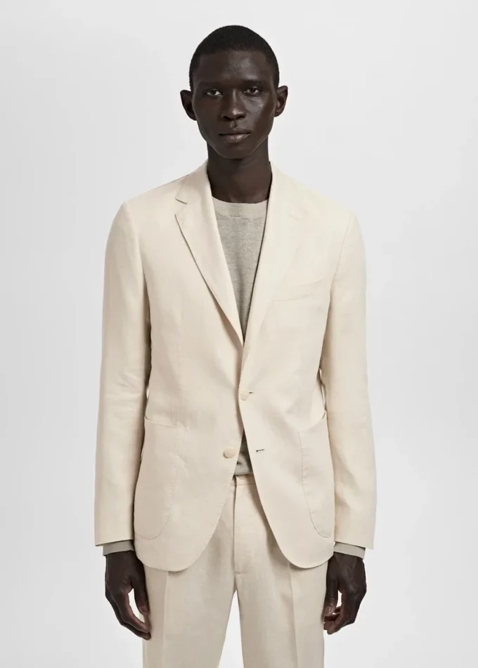 Sako Salerno 100 % len, slim fit Sako Salerno 100 % len, slim fit