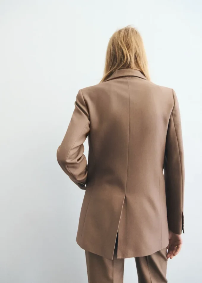 Sako z vlněné směsi s kapsami