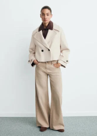 Sako z vlněné směsi s maxi klopami Sako z vlněné směsi s maxi klopami