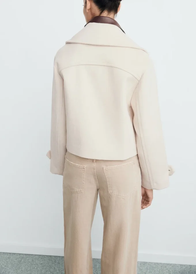 Sako z vlněné směsi s maxi klopami Sako z vlněné směsi s maxi klopami