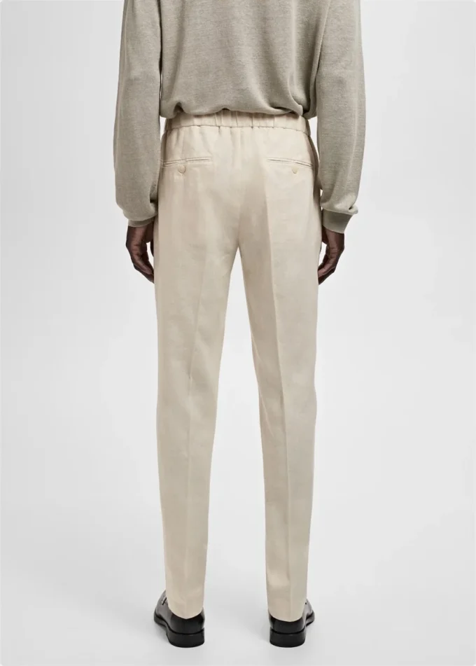 Salerno 100% lněné slim fit kalhoty Salerno 100% lněné slim fit kalhoty