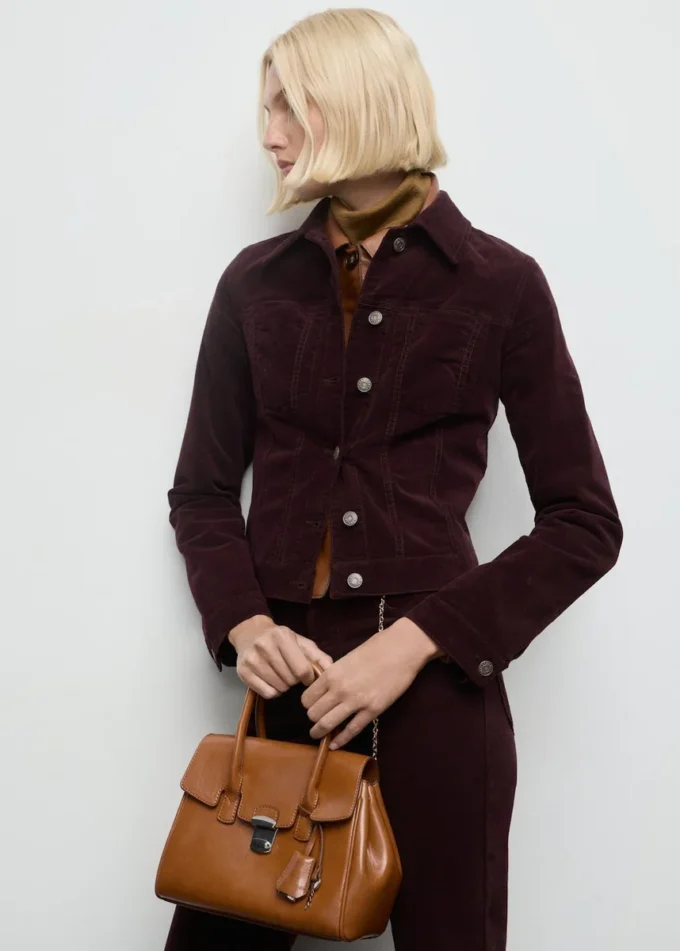 Sametová bomber bunda s prošíváním Sametová bomber bunda s prošíváním