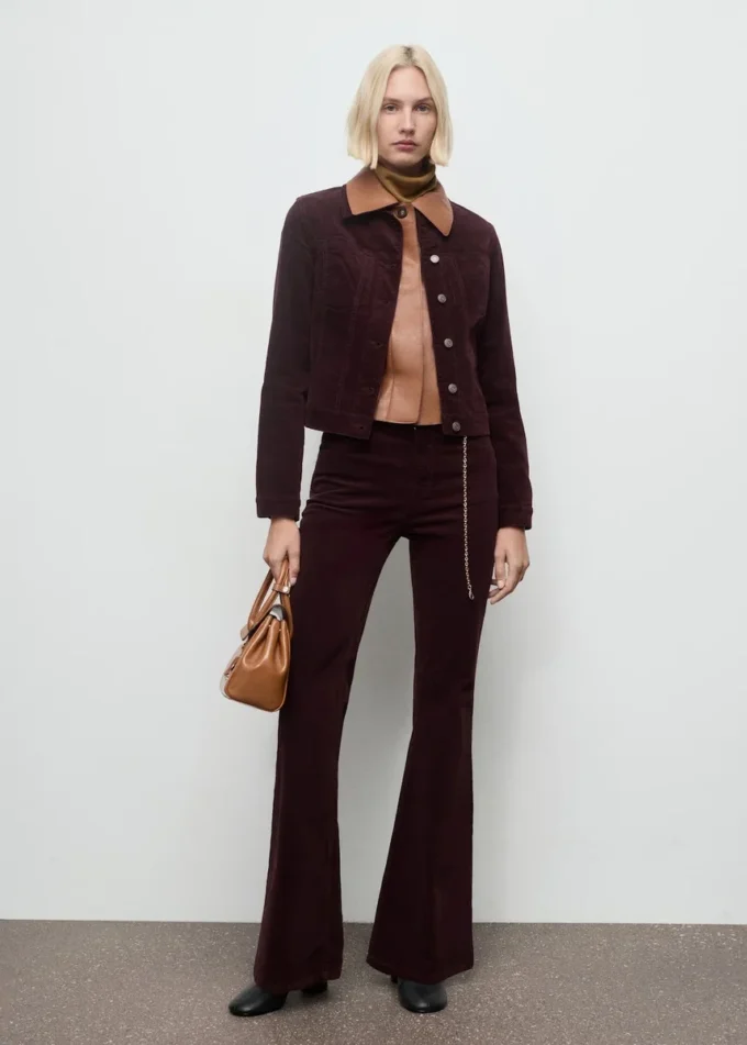 Sametová bomber bunda s prošíváním Sametová bomber bunda s prošíváním