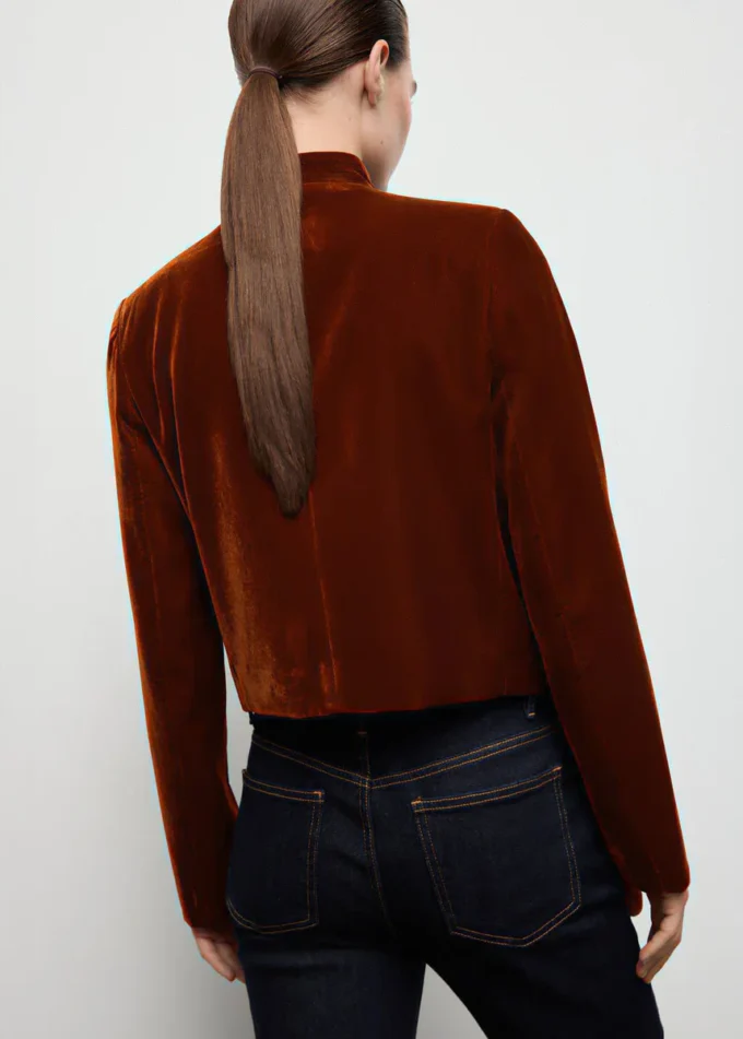 Sametová bunda s knoflíky Sametová bunda s knoflíky