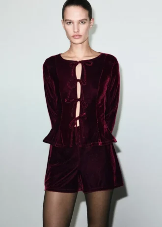 Sametové šortky Sametové šortky