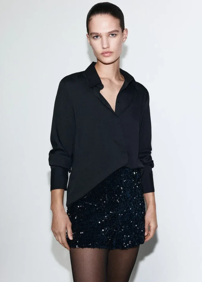 Sametové šortky s flitry Sametové šortky s flitry