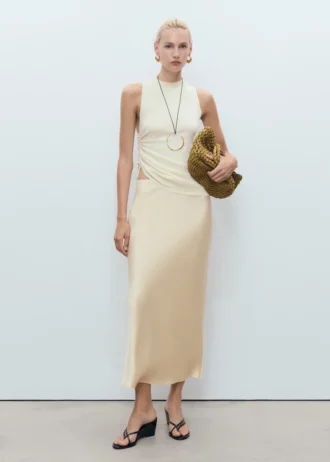 Satinová sukně midi Satinová sukně midi