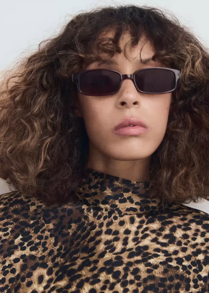 Saténová blůza s leopardím potiskem Saténová blůza s leopardím potiskem