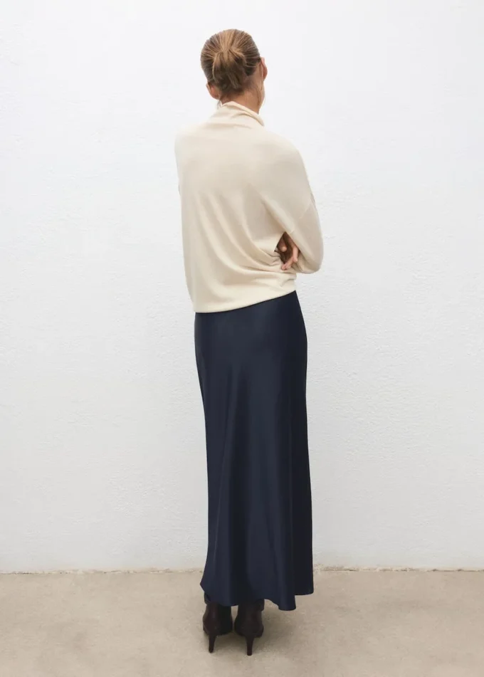 Saténová dlouhá sukně Saténová dlouhá sukně