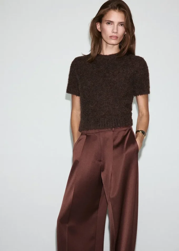 Saténové kalhoty Saténové kalhoty