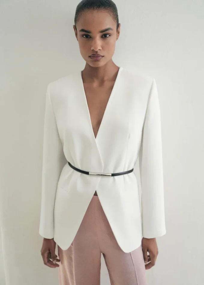 Saténové kalhoty s efektem zmačkání Saténové kalhoty s efektem zmačkání