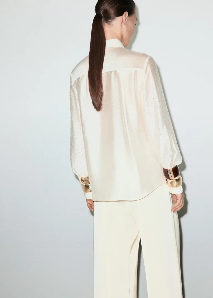 Saténová košile s kamínky Saténová košile s kamínky